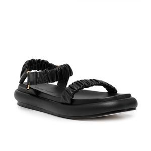 KHAITE puglia ruched sandals